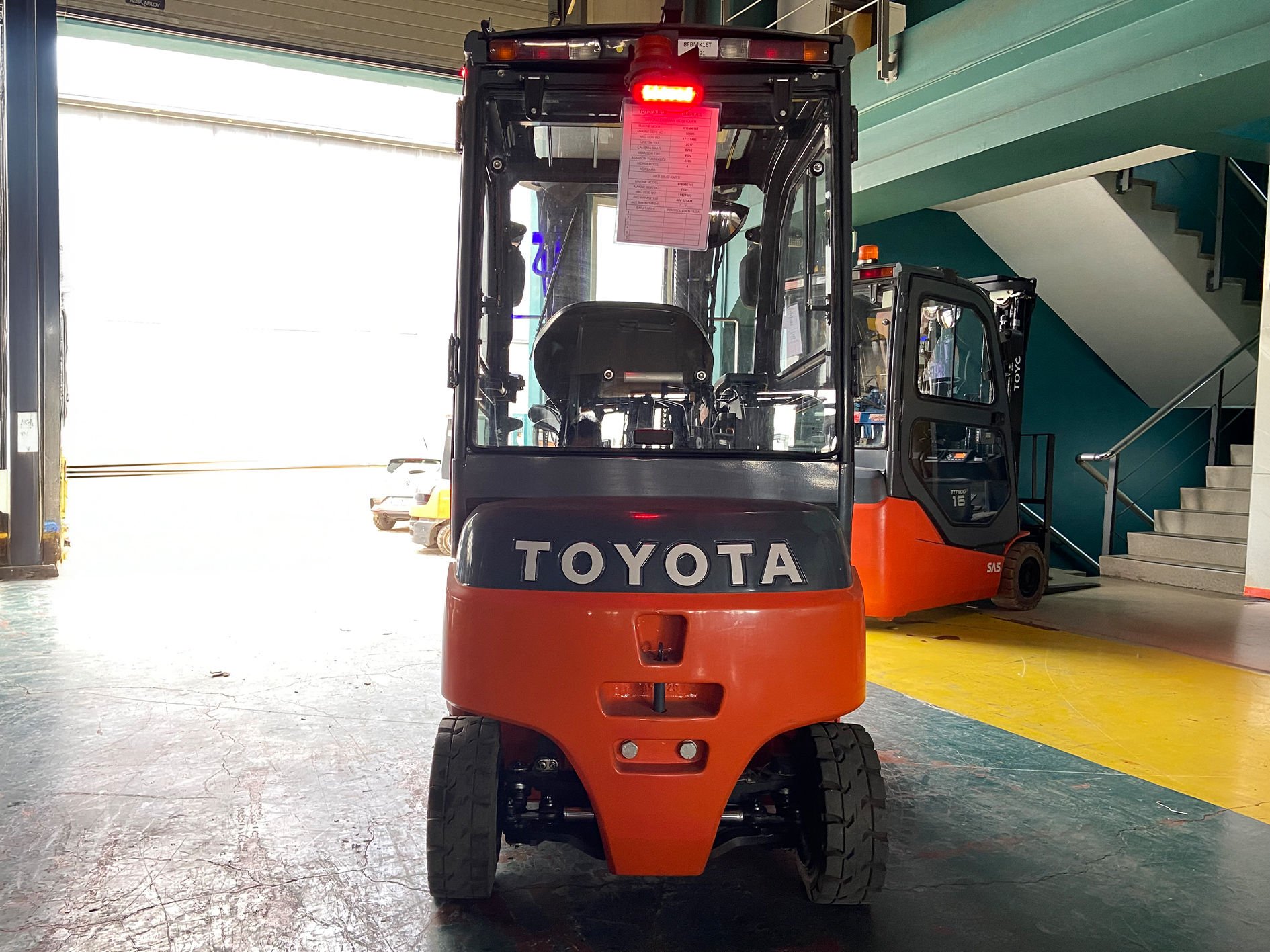 Toyota 4 Tekerlekli 48V 1.6t Elektrikli Forklift 8FBMK16T